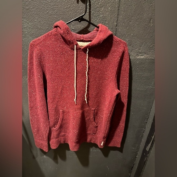 koto Tops - Women’s Koto Red Knit Pullover Hoodie Size Small